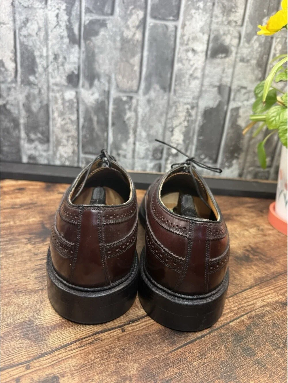 Vtg 1960s Florsheim Imperial 93605 Shell Cordovan Longwing 10.5 3E Green Lab